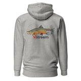 Tri-Trout (On Back) Premium Hoodie