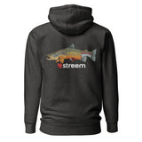 Streem Logo Front | Tri-Trout Back - Premium Hoodie (Dark Colors)