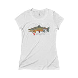 Tri-Trout Triblend Short Sleeve Tee - Womans